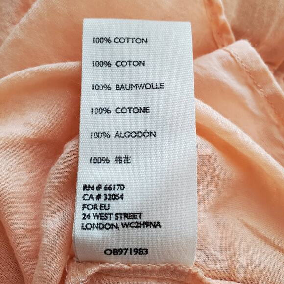 Free People We The Free Tie Front Peasant Top XS Lightweight Cottage Feminine - Picture 13 of 16